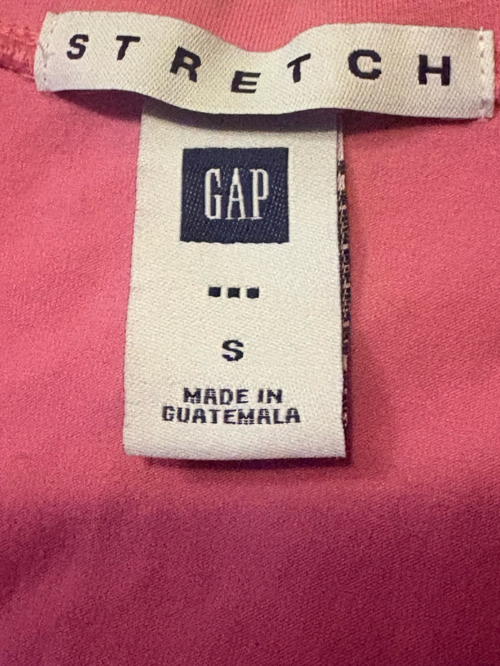 GAP Cotton Pink V-Neck Stretch Tee - Picture 3 of 4